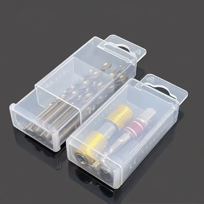 Boîte de rangement rectangulaire pour pièces d'outils