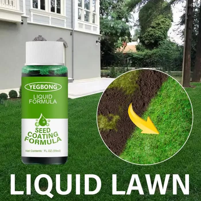 Spray de pelouse vert enge, système de semis domestique, spray liquide, soins de la pelouse, plans,