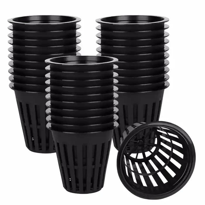 50/100 pièces 2 pouces jardin fendu maille filet tasses rond Net