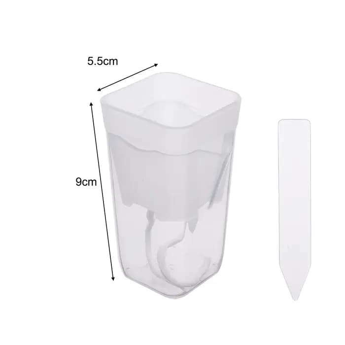 Petits pots auto-arrosants pour plantes d'intérieur, pots à fleurs à double couche avec trou de drai