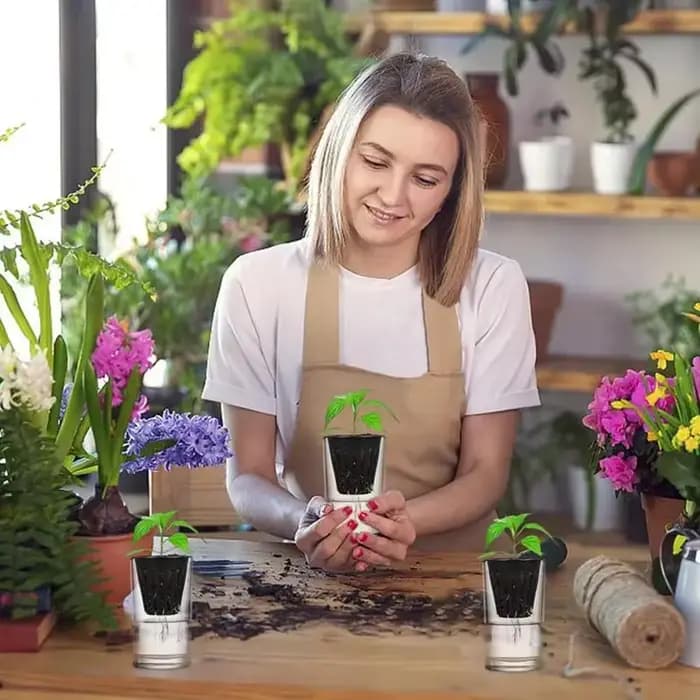 24/48 pièces Pots en filet perforé ronds de 2 pouces pour jardinage hydroponique