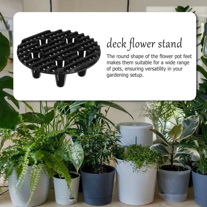 12 supports de pot de fleurs en plastique pour l'extérieur