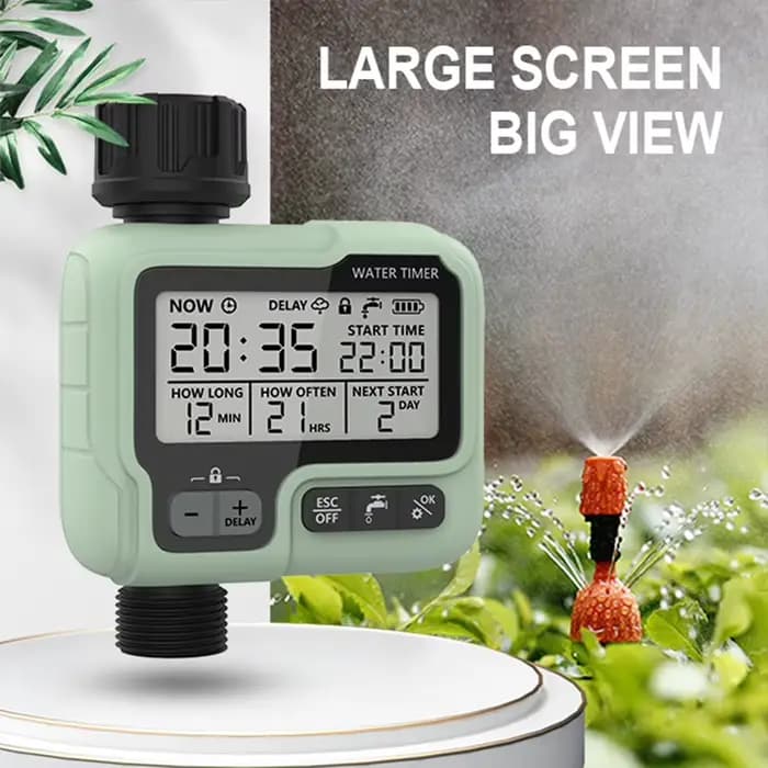 Système d'arrosage intelligent d'extérieur pour jardin Eshico HCT-322, minuterie d'arrosage programm