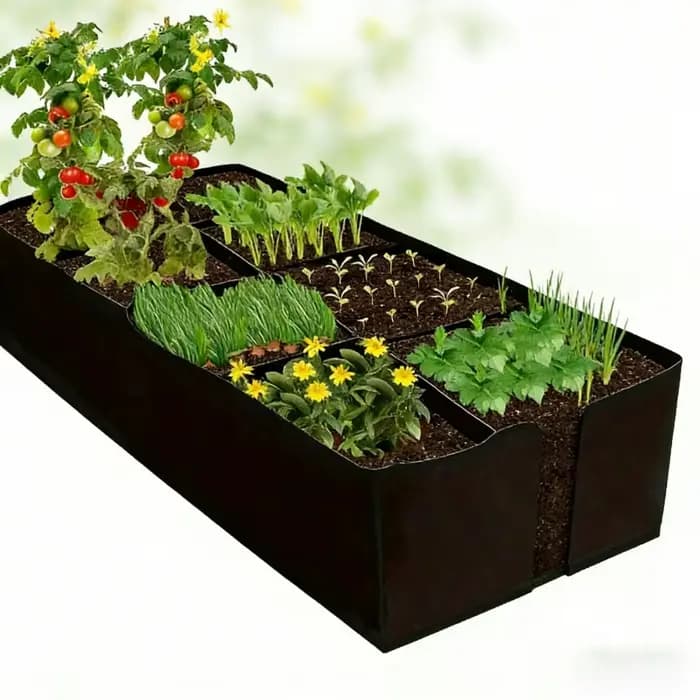 Jardinage à domicile 128 gallons 8 grilles sac de plantation respirant épaissi tridimensionnel légumes pomme de terre