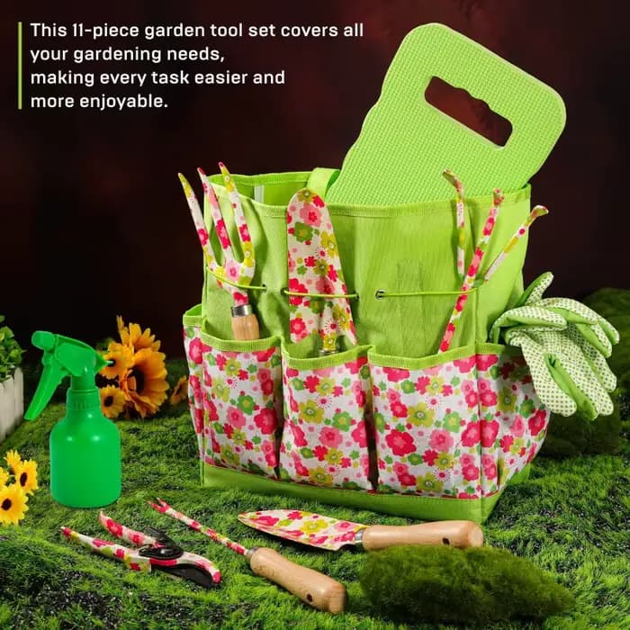 Ensemble d'outils de jardinage imprimés, nouveau style, 10 pièces