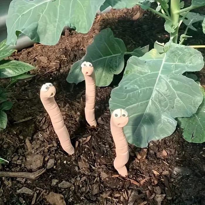 Décoration de jardin en résine en forme de verme assoiffé avec logo « Drink Me » pour plantes d'inté