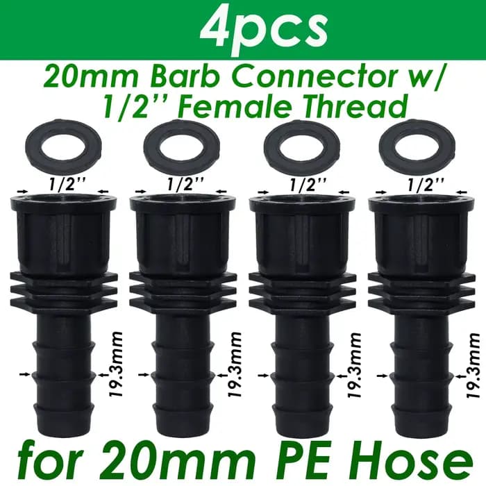 SPRYCLE – connecteur à filetage mâle femelle 1/2 "3/4", 4 pièces, pour barbe 16mm 20mm 25mm, adaptat