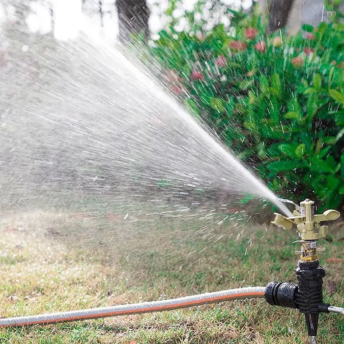 Arroseurs de jardin, rotation réglable à 360 degrés, Irrigation de pelouse, impulsion à pointes en m