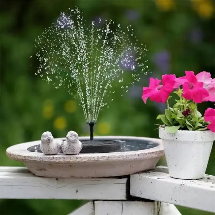 Pompe de fontaine solaire à économie d'énergie, kit d'arrosage des plantes, fontaine solaire colorée