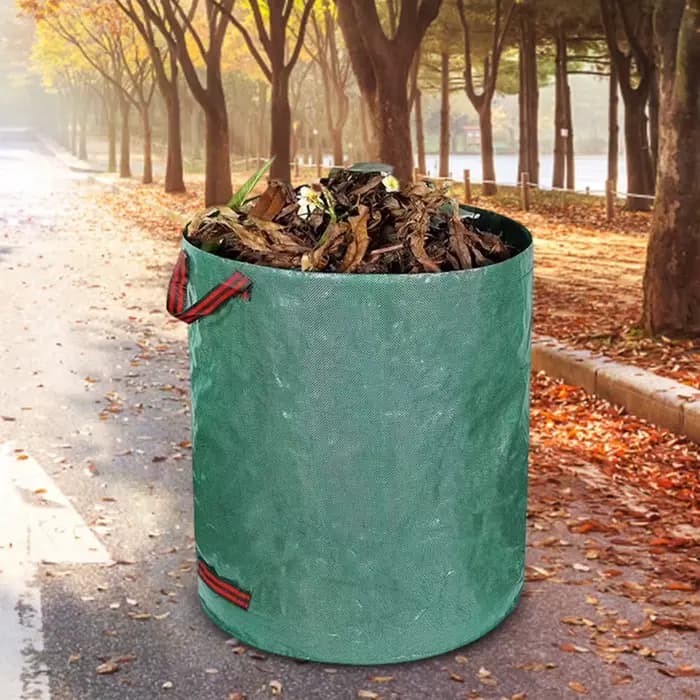 Sac à déchets de jardin de grande capacité, sac à cuir chevelu étanche réutilisable, poubelle à mauv