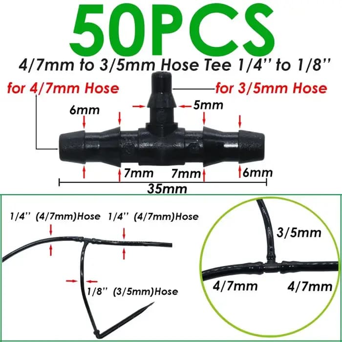 SPRYCLE 50X flèche courbée goutteur Micro Kit d'irrigation goutte