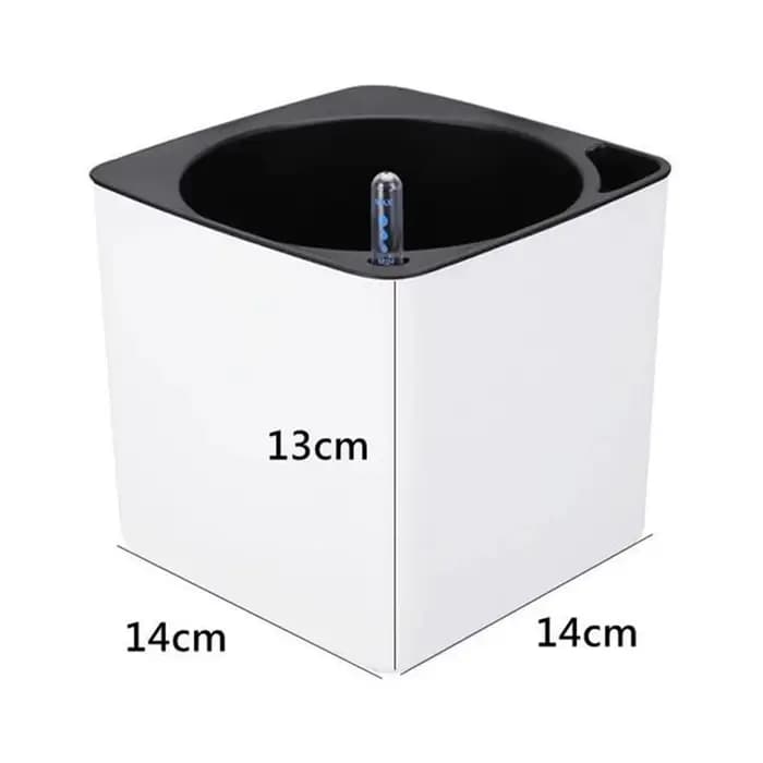 Pot de fleur à arrosage automatique avec indicateur de niveau d'eau, grand récipient de plantation d