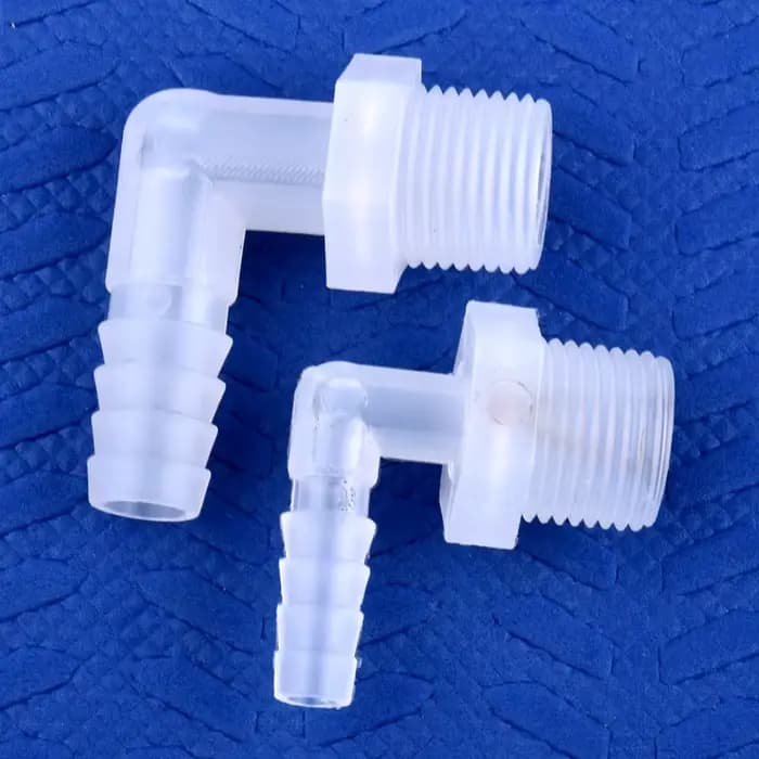 Connecteur coudé pagode PP de qualité alimentaire, raccords de pompe à Air pour réservoir d'aquarium