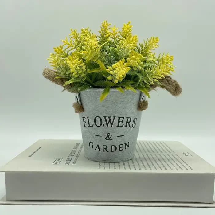 Fleurs artificielles simulé Eucalyptus lavande plante en pot pour décorer la maison Restaurant salon décor jardin fête bureau