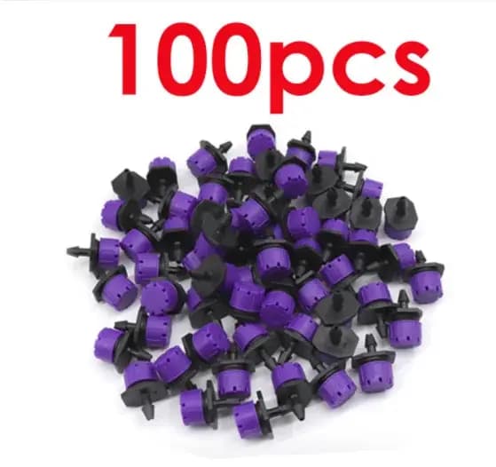50/100 pièces 8 trous réglable Irrigation goutteur arroseur émetteur