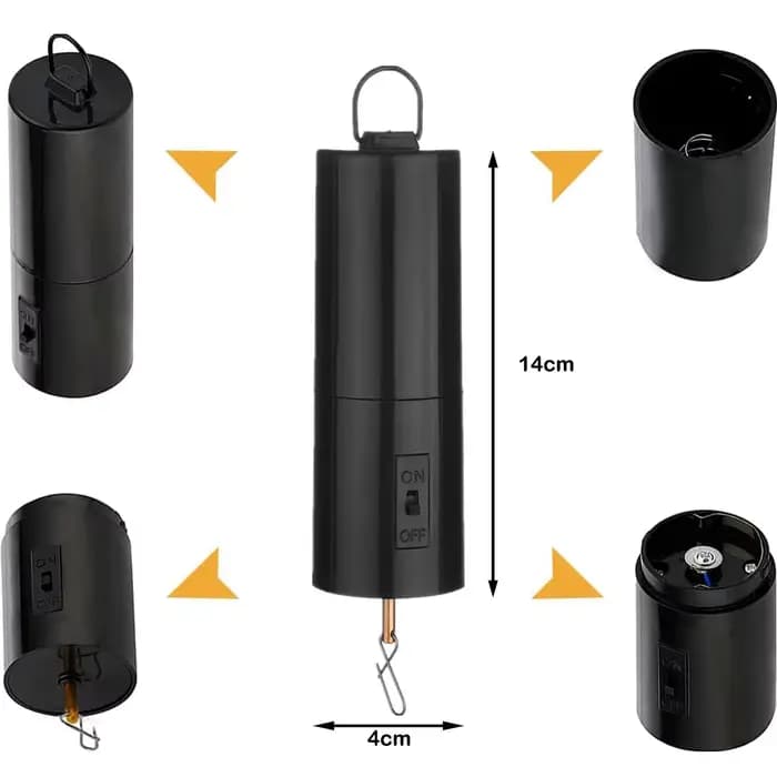 Carillon éolien rotatif suspendu, 30 tr/min, alimenté par batterie, pour boules Disco d'intérieur, o