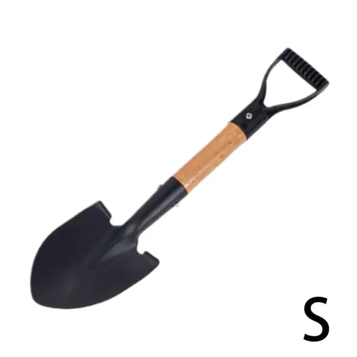 Mini pelle de jardin 36/50,5 cm avec manche en bois, pelle pointue en acier au carbone, petit outil