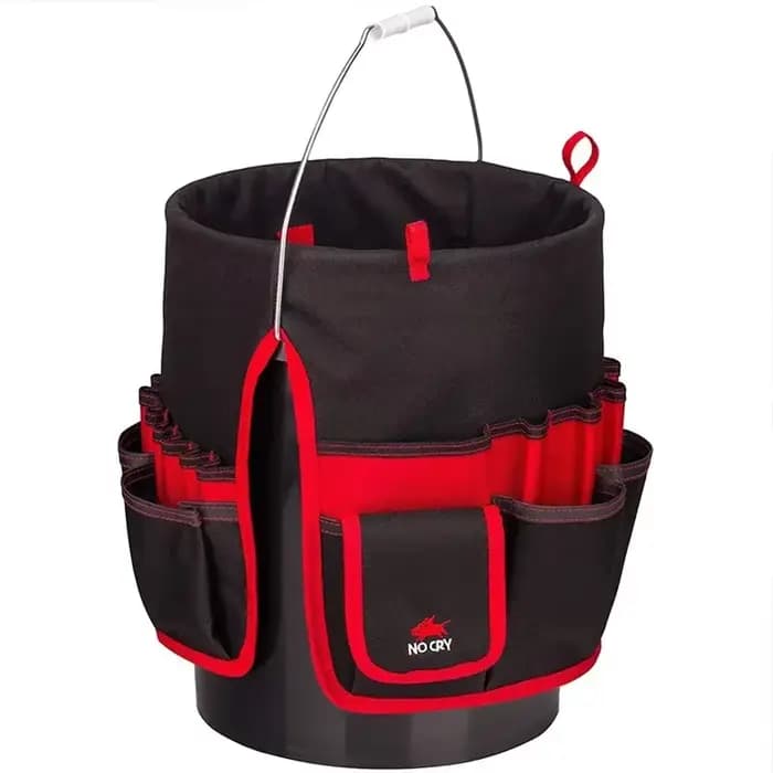 Seau organisateur pochette sac de rangement 42 grilles poche jardinage sac à outils