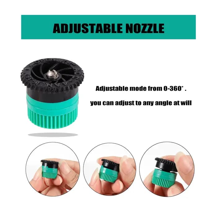 Arroseurs Pop-up de remplacement, buses de dispersion 0 ~ 360 degrés réglables, outil d'irrigation p