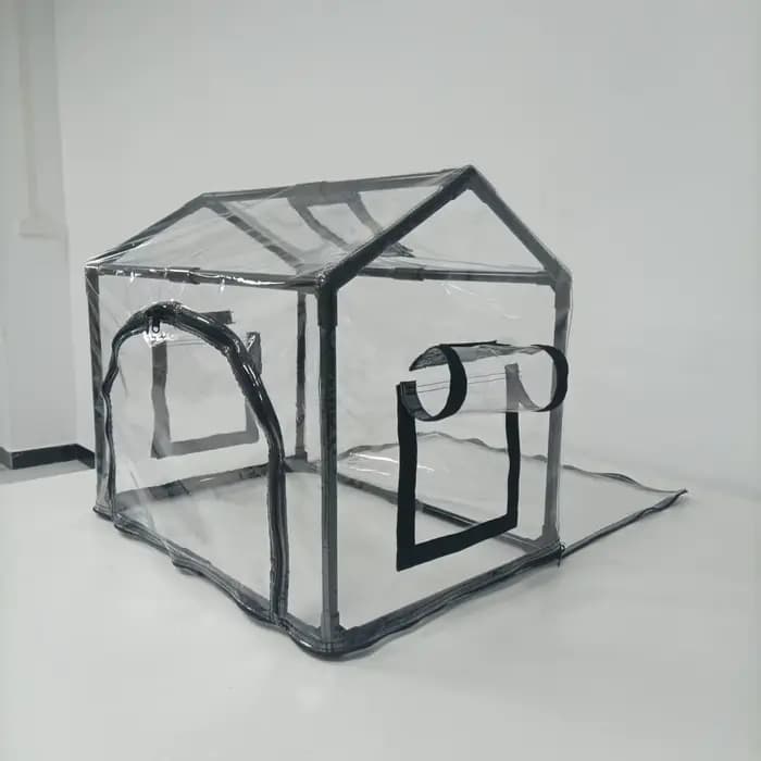 Nouvelle mini serre portative isolée résistante au froid-utilisation de jardin extérieur avec portes à double fermeture