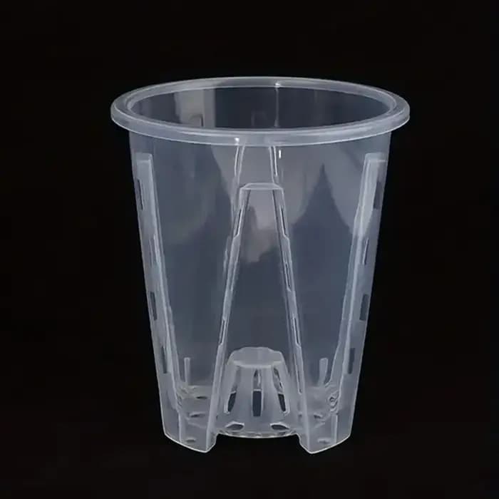 Pot de fleurs transparent respirant pour le contrôle des racines