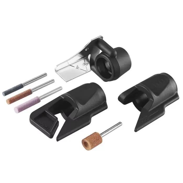 Dremel A679-02 Kit d'affûtage d'outils de jardin comprend 3 accessoires Affûteur de tondeuse à gazon