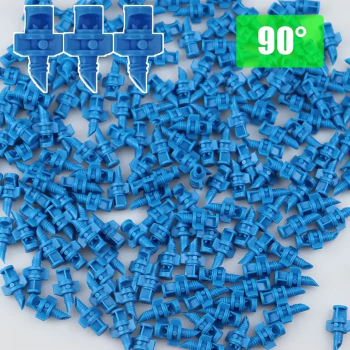 50 pièces Micro jardin pelouse pulvérisation d'eau buse de brumisation arroseur Irrigation 90 ° 18