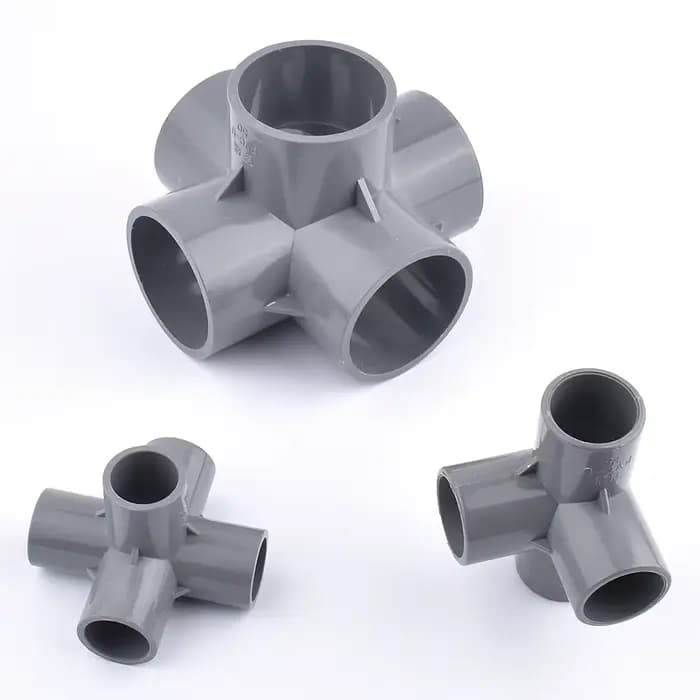 Raccords de connecteur de jardin en PVC gris 20/25/32/40/50mm droits 90 ° Adaptateur de tuyau d'ea