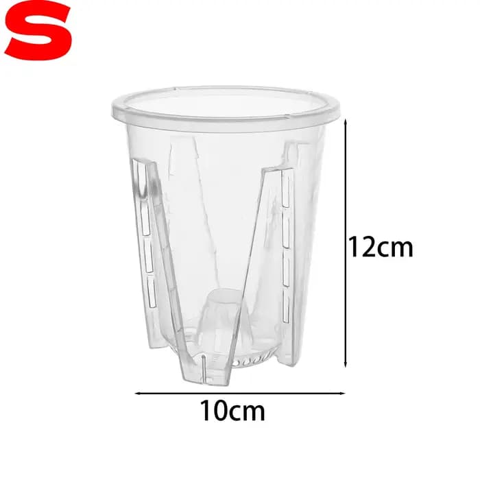 Pot de fleurs d'orchidées S/M/L/XL, avec trous de Drainage, jardinière à fente en plastique respiran