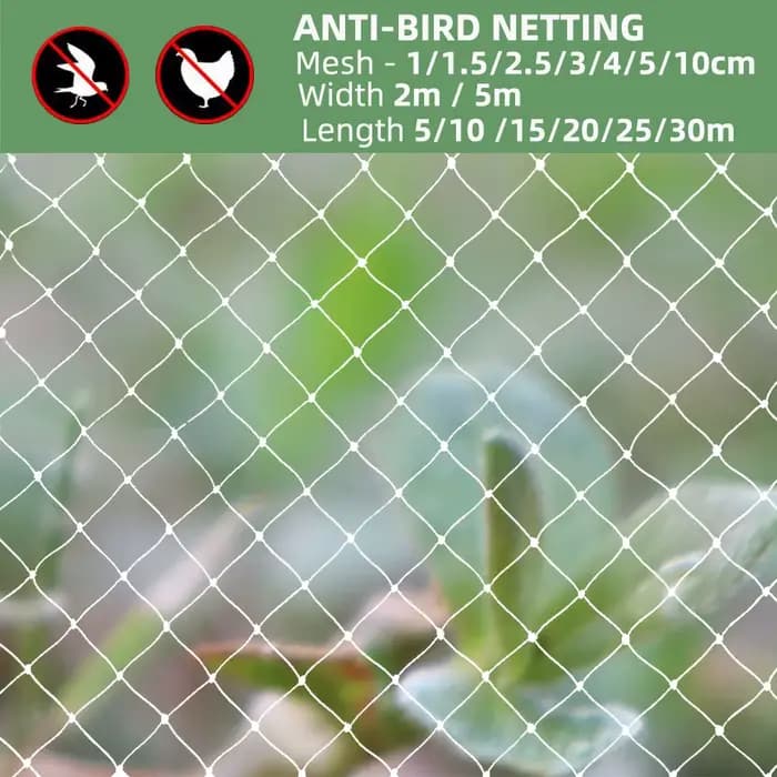 Filet anti-oiseaux Extra résistant, maille de jardin en Nylon pour culture de fruits, plantes, arbre