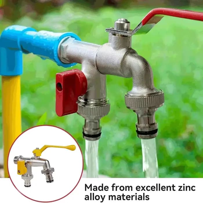 Robinet extérieur antigel, une entrée et deux sorties, pour jardin, cour, machine à laver, double so