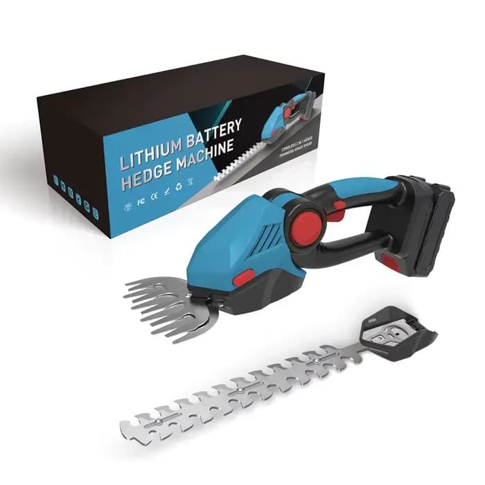 Petit taille-haie électrique 2 en 1, tondeuse à gazon, Mini ceinture verte portative sans fil domest