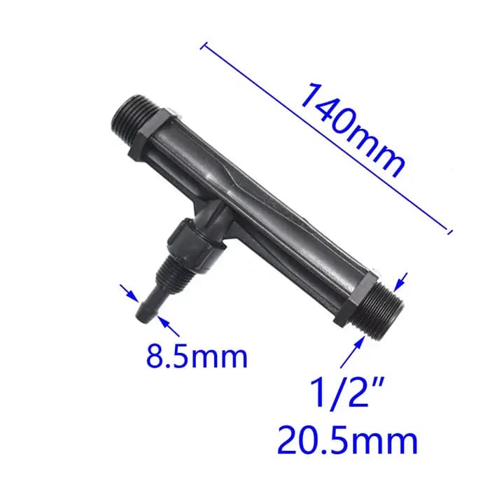 Tube d'irrigation Venturi 1/2 "3/4" 1 "1.5 "filetage mâle Agriculture