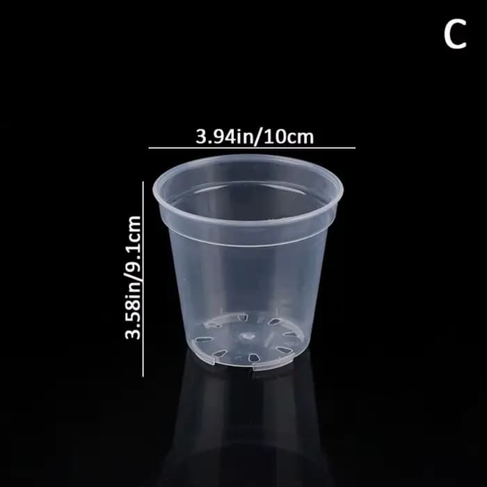 Pot de user inière Transparent de Grande Capacité, Pot de Démarrage Rond en Plastique Anti-déformation, Conteneur de Pépinière d'Orchidée pour la Maison