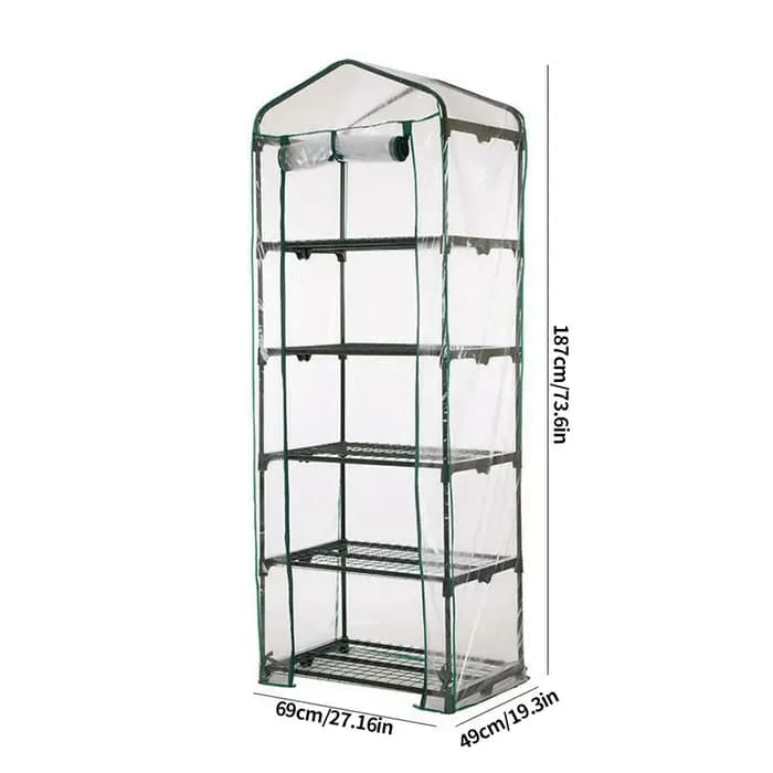 Couverture chauffante de jardin transparente en PVC