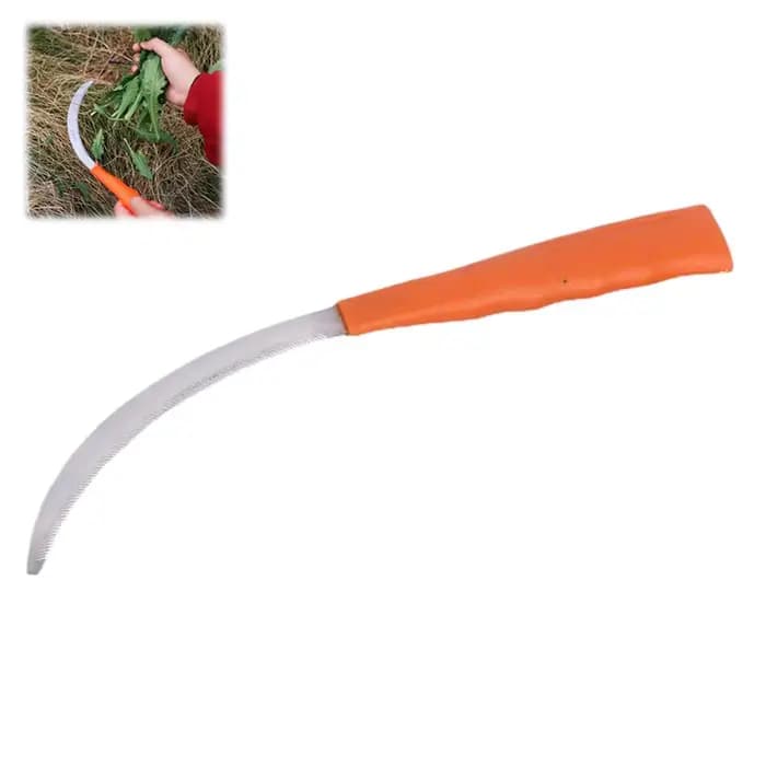 Serpette de jardinage domestique pour désherbage, kit d'outils agricoles avec dents pour l'éliminati