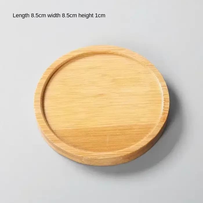 Plateau multi-bambou, soucoupe en bois, Pot de fleur, plateau de tasse, plaque de dessous de verre,