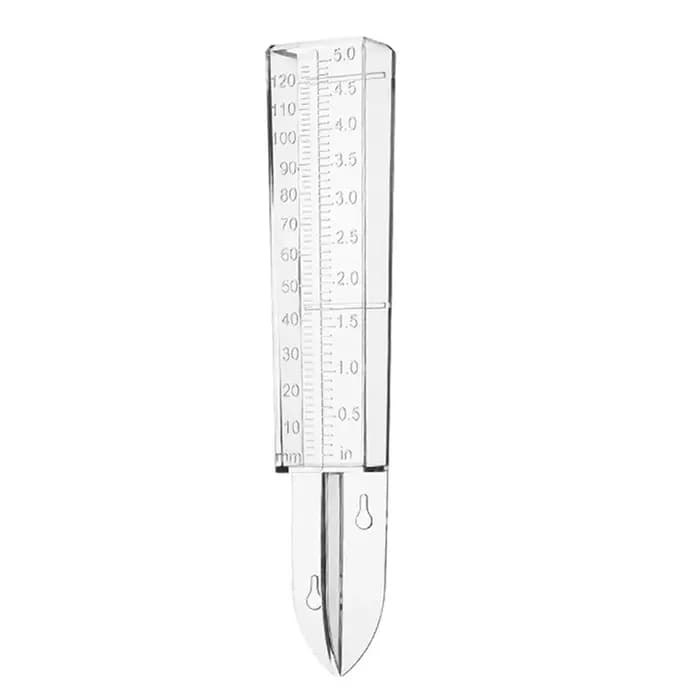 Dispositif de mesure de compteur d'eau de pluie en plastique transparent