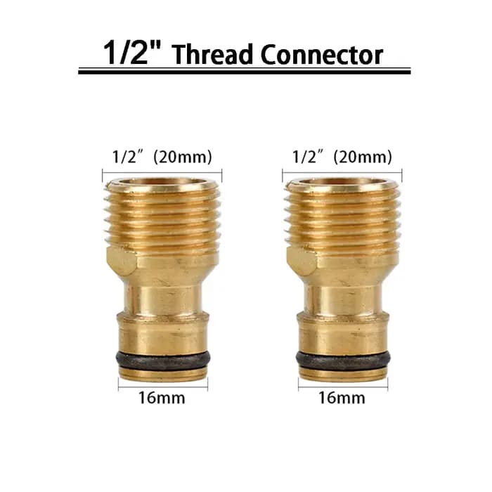 Adaptateur de tuyau d'arrosage à connexion rapide, 3 pièces, 1/2 "3/4" 1 ", filetage femelle/mâle, r
