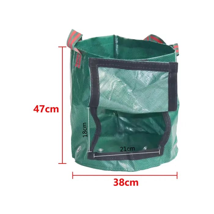 Sac de plantation de pommes de terre avec couvercle rabattable