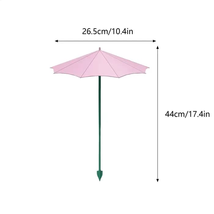 Parasol pour plantes, 3 pièces, protection solaire pour semis, protection UV avec piquet pour jardin extérieur, cour, patio, balcon