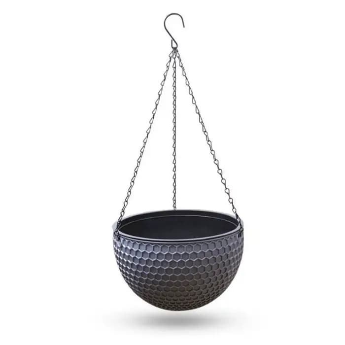 Nouveau pot de fleurs en plastique imitation tressage