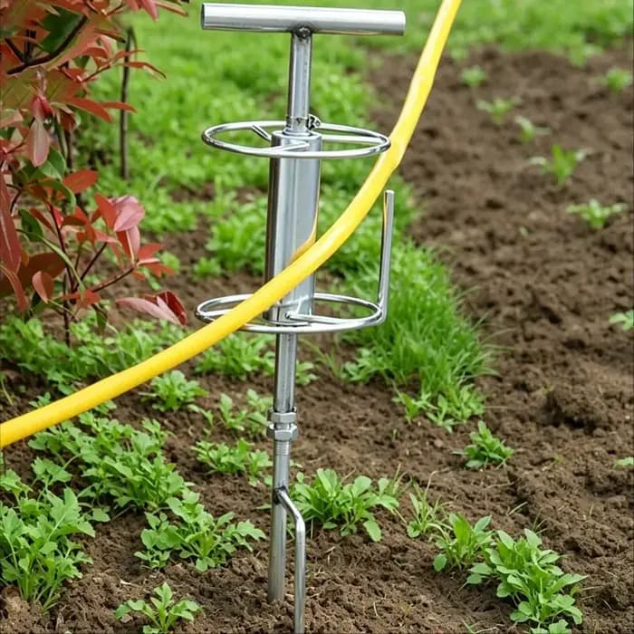 Support de tuyau d'arrosage robuste et résistant