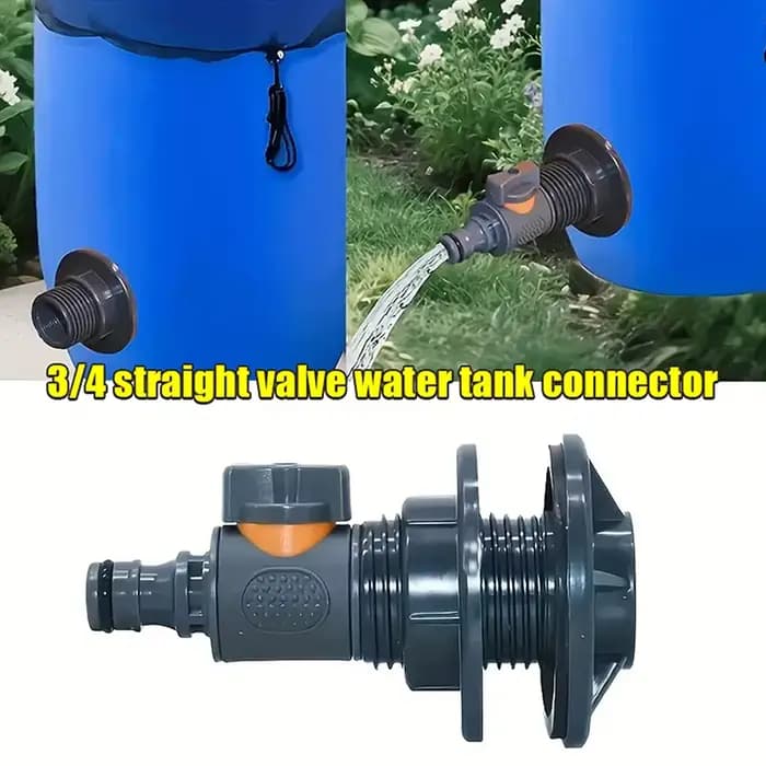 Connecteur de réservoir d'eau à Six Points avec Valve de commutation pour raccord de tuyau d'irrigation de jardin