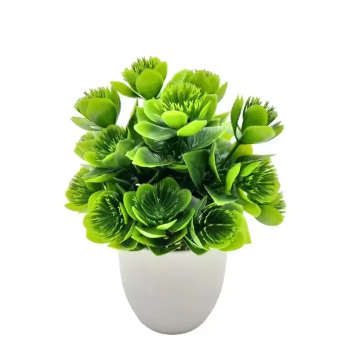 Mini Fausses Fleurs en Pot pour Décoration de Table