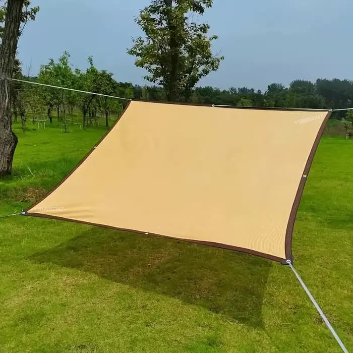 Filet d'ombrage beige, protection UV, hangar pour plantes, pare-soleil extérieur, maille, pare-solei