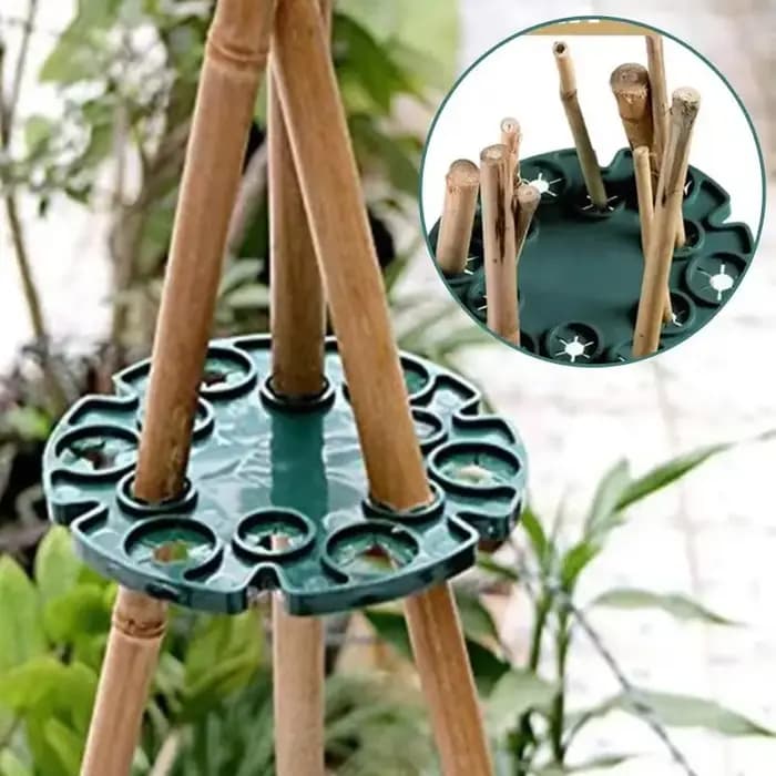 Support pour plantes de jardin, connecteur pour plantes de balcon, plateau de protection, poteau en