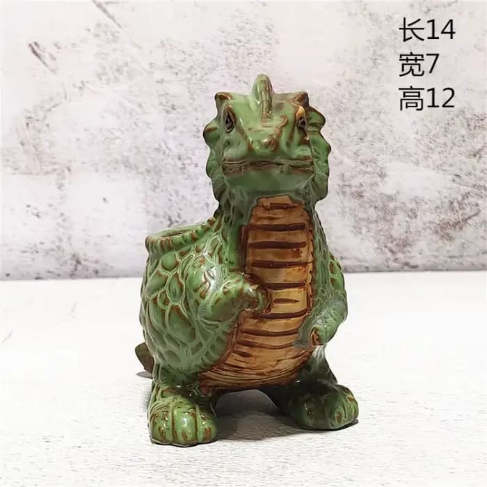 Pot de fleur de dinosaure de dessin animé mignon créatif