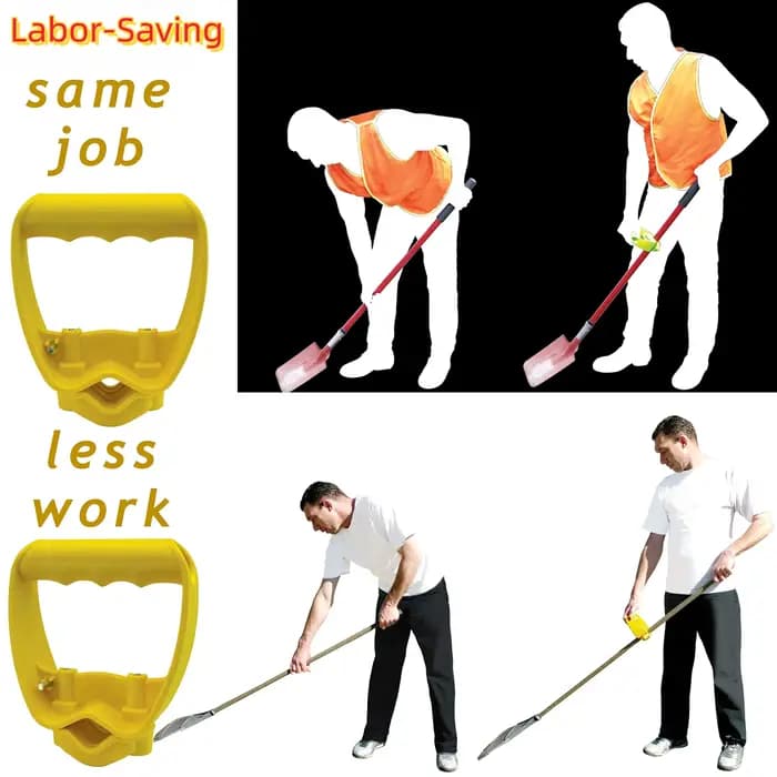 Accessoire de manche ergonomique pour pelle ou râteau