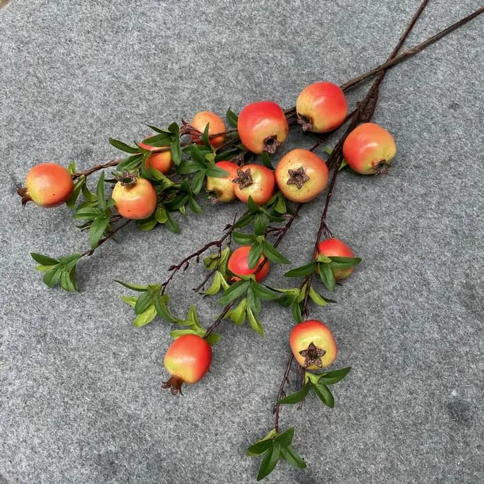 Branche de fruit de grenade artificielle de haute qualité